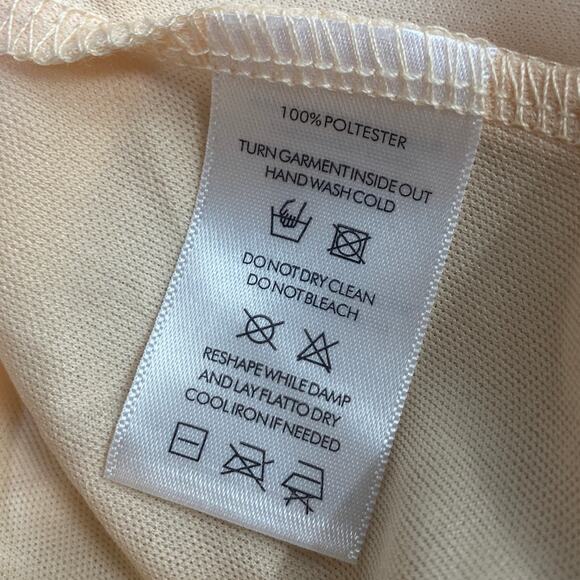 Lucy in the Sky Sequin Baby Doll Mini Dress Open Tie Bow Back Beige Womens Small - Picture 8 of 9